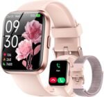 Smart Watches for Women, 1.85" Alexa Bulit-in Smart Watch for Android Phones & iPhones with Calls/Messages/Reminders, 120 Sport Modes Fitness Tracker Watch for Women with Heart Rate/Sleep/SpO2 Monitor - Image 2