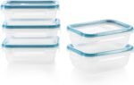 Snapware Total Solution 5-Pack (3-Cup) Plastic Food Storage Containers Set, Leakproof & Airtight Locking Lids Rectangular Tupperware, Non-Toxic BPA-Free Lids, Microwave Dishwasher Freezer Safe - Image 2