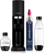 SodaStream MIX™, Sparkling Drink maker & Soda Maker Kit, Carbonates Any Drink, With Dishwasher Safe Carbonating Bottles and 1 CO2 Cylinder/Carbonator, Makes Up To 60L* Drinks, Black - Image 2