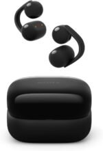 Sony LinkBuds Clip Open-Ear Truly Wireless Earbuds, Comfortable & Secure Fit, Lightweight Clip-On Design, Touch Controls, Ambient Sound Awareness, Water Resistant, Up to 37 Hrs of Playback, Black - Image 2