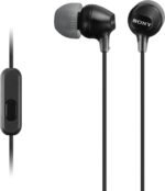 Sony MDREX15AP In-Ear Earbud Headphones with Mic, Black (MDREX15AP/B) - Image 2