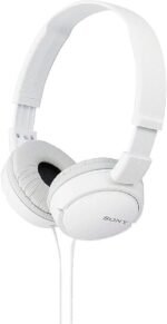 Sony ZX Series Wired On-Ear Headphones, White MDR-ZX110 - Image 2