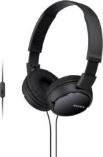 Sony ZX Series Wired On-Ear Headphones with Mic, Black MDR-ZX110AP - Image 2