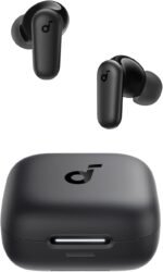Soundcore P30i by Anker Noise Cancelling Earbuds, Strong and Smart Noise Cancelling, Powerful Bass, 45H Playtime, 2-in-1 Case and Phone Stand, IP54, Wireless Earbuds, Bluetooth 5.4 (Black) - Image 2