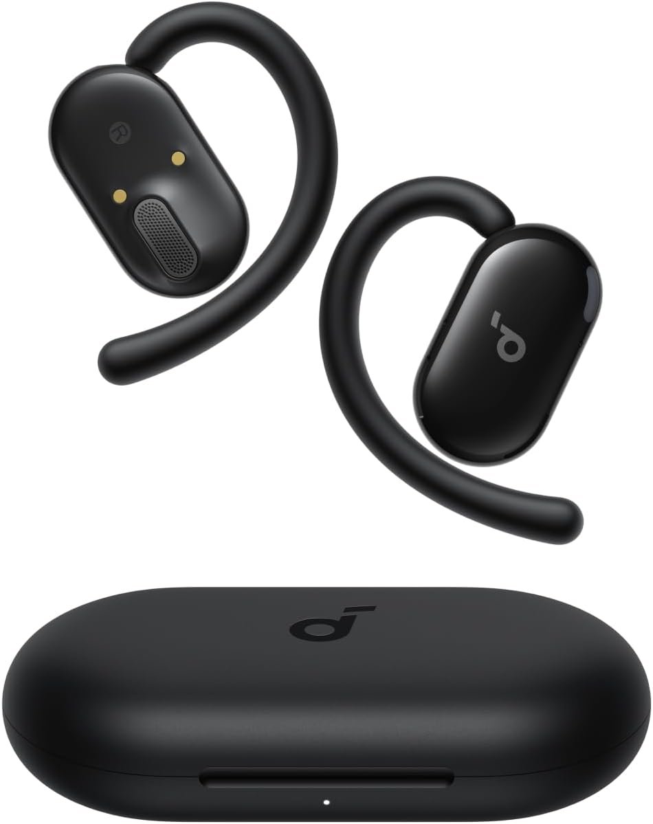 Soundcore V20i by Anker Open-Ear Headphones, Adjustable Ear Hooks, Ultra-Comfort, Snug Fit, Powerful Sound, Clear Calls, IP55, 36H Playtime, Bluetooth 5.4 Wireless Earbuds, Multipoint Connection - Image 2
