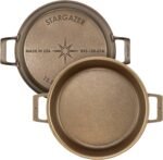 Stargazer 13.5-Inch Cast Iron Skillet | Made in USA, Seasoned, Premium Frying Pan for Grilling, Searing, Baking & More – Durable Cast Iron with Smooth Cooking Surface - Image 2