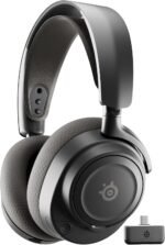 SteelSeries Arctis Nova 7P Wireless Gen 2 Gaming Headset - Real-Time App Control, 50+ HR Play, Neodymium Magnetic Drivers, Mix 2.4GHz/Bluetooth, PS5, PS4, PC, Switch 1/2, Mobile - Black - Image 2