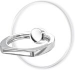 TACOMEGE Transparent Clear Phone Ring Grips Holder Kickstand, Finger Ring Stand for Cell Phone Tablet Case Accessories(Round-Clear) (1) - Image 2