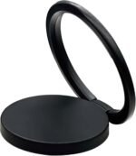 TENOC Phone Grip Sticky 360° Rotation Universal Stand Finger Ring Holder Slim Kickstand for Cell Phone Case, Black - Image 2