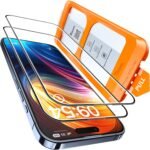 TOCOL for iPhone 15 Pro Max Screen Protector 9H Hardness Military Grade Shatterproof HD Tempered Glass for Full Coverage Easy Installation 2 Pack - Image 2