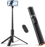 TODI 63" Cell Phone Selfie Stick Tripod, Portable Tripod for iPhone with Wireless Remote, Extendable Smartphone Stand, All-in-1, Compatible with iPhone/Android - Image 2