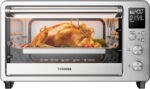 TOSHIBA ChefFry Air Fryer Toaster Oven Combo, 26.4 QT Large Capacity, 12-in-1 Countertop Toaster Oven, Stainless Steel - Image 2