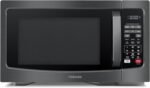 TOSHIBA EM131A5C-BS Countertop Microwave Ovens 1.2 Cu Ft, 12.4" Removable Turntable Smart Humidity Sensor 12 Auto Menus Mute Function ECO Mode Easy Clean Interior Black Color 1000W - Image 2
