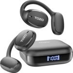 TOZO OpenEgo Open Ear Earbuds Bluetooth Headphones, AI Translation Wireless Earbuds with Real-Time 100+ LanguagesTranslation, 80Hrs Playtime, Digital Display, AI Clear Calls, Comfortable Wear, Black - Image 2