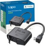 TP-Link Tapo Matter Outdoor Smart Plug, 2 Individual outlets, IP65 Weather Resistance, Works with Apple Home, Alexa, Google Home, Long Wi-Fi Range, 2.4G Wi-Fi Only, ETL Certified(Tapo P400M) - Image 2