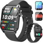 TRAUSI Smart Watch for Men, 120 Sports Modes Smartwatch with 1.83" HD Touchsreen, IP67 Waterproof, Sleep Monitor, Bluetooth Call & Music Control Fitness Watch for Android/iPhone (Black) - Image 2