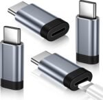 Temdan 4 Pack Lightning to USB C Adapter for iPhone 15/16/17 Pro/17 Pro Max,for iPhone 17/16 Charger,17/16 Accessories,Fast Charging & Data Transfer,USB C Charger Connector Cable,Not for Audio/OTG - Image 2