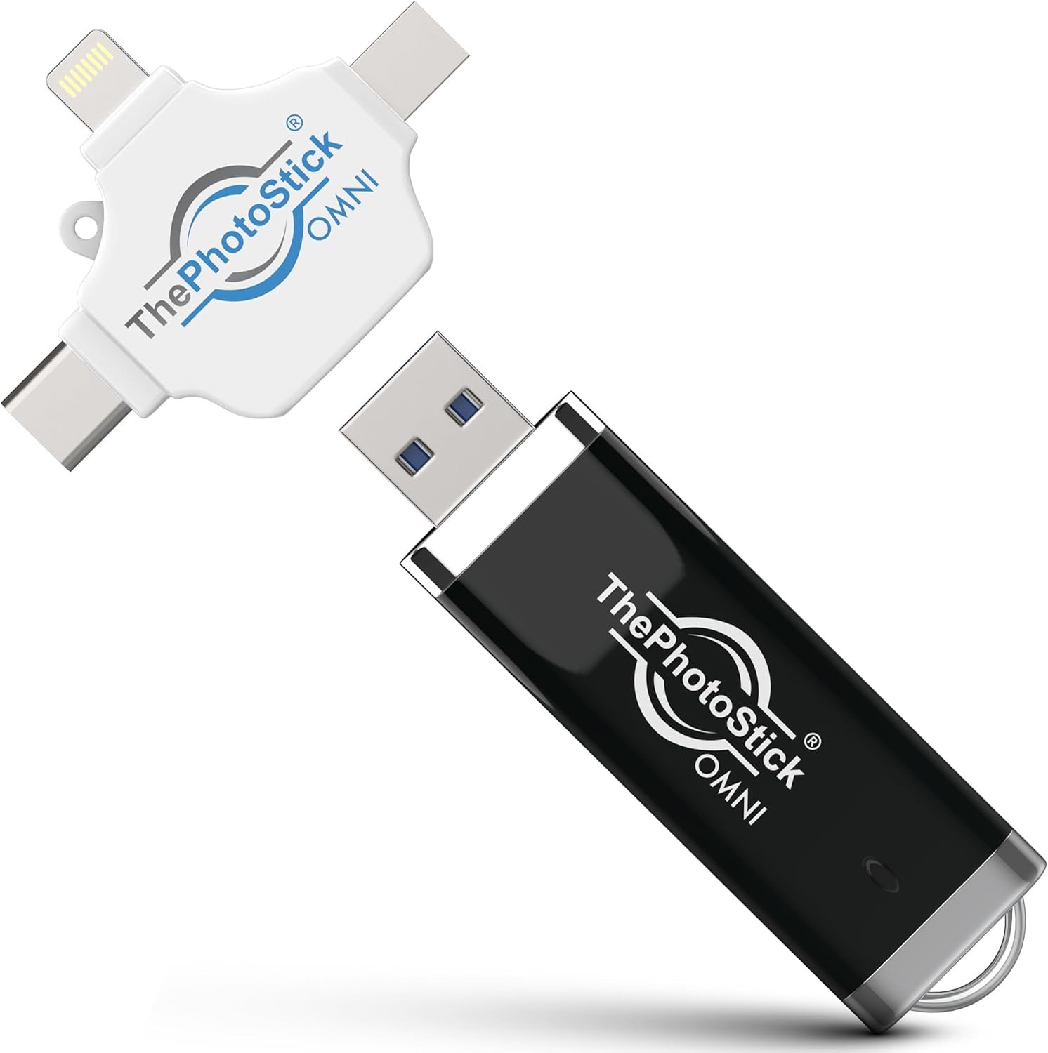 ThePhotoStick® Omni 128GB USB Flash Drive & Memory Stick – Photo & Video Backup for iPhone, Android, Mac & PC – Multiport Connection to Easily Store & Transfer Files - Image 2