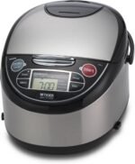 Tiger JAX-T18U-K 10-Cup (Uncooked) Micom Rice Cooker with Food Steamer & Slow Cooker, Stainless Steel Black - Image 2