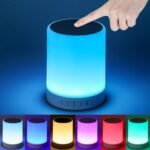 Touch Bedside Lamp - with Bluetooth Speaker, Dimmable Color Night Light, Outdoor Table Lamp with Smart Touch Control, Best Gift for Men Women Teens Kids Children Sleeping Aid - Image 2