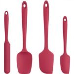 U-Taste Silicone Spatula Set with 600 Degrees Fahrenheit Heat Resistant (Red) - Image 2