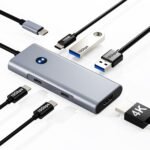 USB C Hub 6-in-1, with 4K@60Hz HDMI Port, 10Gbps 2 USB-A and 2 USB-C Port, 100W PD Adapter USBC Dongle for MacBook Pro/Air, iPad Pro, ThinkPad, Surface and More Laptops - Image 2