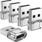 USB to USB C Adapter 5 Pack,USB C Female to A Male Charger Converter Compatible with Apple Watch Ultra iWatch,iPhone 16/15/ Pro Max Plus,iPad,Samsung Galaxy S23,Car, Laptop,Charger, Quest Link, etc. - Image 2