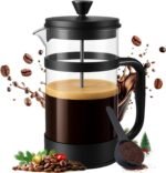 Utopia Kitchen Borosilicate Glass French Press Coffee Maker 34 oz, Heat-Resistant Cafetiere & Tea Maker, Thickened Glass Coffee Press for Travel and Camping, Black - Image 2