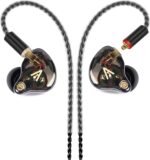 Vibes 202 Wired Earbuds - HiFi in Ear Monitor Headphones – Professional Noise Isolating Ear Buds - Clear Sound, Deep Bass & Comfort-Fit IEM Earphones - MMCX to 3.5mm, Silver Plated Cord, Carrying Case - Image 2
