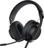 WIRWTRU S30 Gaming Headset with Microphone,198g Lightweight Design, Wired Gaming Headphones for Xbox, Xbox Series X|S, PS5, PS4, Switch, PC, Noise Cancelling Mic, Soft Earmuffs (Black) - Image 2