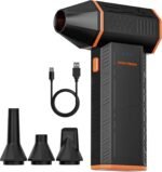 WOLFBOX MF50 Compressed Air Duster-110000RPM Super Power Electric Air Duster, 3-Gear Adjustable Mini Blower with Fast Charging, Dust Blower for Computer, Keyboard, House, Outdoor and Car - Image 2