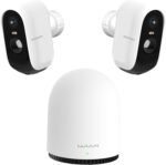 WUUK Security Cameras Wireless Outdoor, Indoor Camera, Home Surveillance System, 2K, No Monthly Fee, Motion Alert, Night Vision, 2.4/5 GHz WiFi, Compatible with Alexa & Google, 2-Camera Kit - Image 2