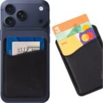 Wallaroo Premium Leather Cell Phone Wallet Stick On - Android and iPhone Wallet and Card Holder for Women and Men - Durable with Non-Slip Lining Secures Up to 3 Cards - Image 2