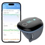 Wellue O2Ring Oxygen Monitor with Vibration Reminder -Bluetooth O2 Pulse Oximeter Rechargeable, Continuous Recording of SpO2 & PR, Blood Oxygen Saturation Tracker with Free APP & PC Reports - Image 2