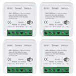 WiFi Smart Switch Light Switch, Compatible with Alexa/Google Home, APP Remote Control, Voice Control, DIY Mode, Timer Function, LAN Control, No Hub Required, 2 Way 16A(4 Pack) - Image 2