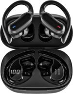 Wireless Earbuds, Bluetooth 5.4 Headphones, True Wireless Stereo Sound Earphones with Noise Cancelling Mic, Fast Charging, IPX7 Waterproof, Comfort Fit Ear Buds for Sports/Workouts/Travel (Deep Black) - Image 2