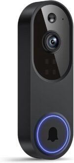 Wireless Video Doorbell Camera, Battery Powered, AI Human and Motion Detection, 2 Way Talk, Night Vision, Cloud Storage (Sold Separately), 2.4G WiFi Only, Indoor/Outdoor Surveillance - Image 2