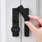 Wocoe Matte Black 180 Degree Mechanical Password Lock, 3-Digit Combination Keyless Flip Latch for Barn Door, Windows, Cabinets, Garden, Bathroom, Privacy Protection - Image 2