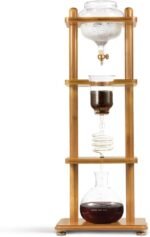 Yama Cold Brew Maker I Ice Coffee Machine With Slow Drip Technology I Makes 6-8 cups (32oz), Large Capacity Cold Brew Coffee Tower, Bamboo Straight Frame - Image 2