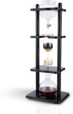 Yama Cold Brew Maker I Ice Coffee Machine With Slow Drip Technology I Makes 6-8 cups (32oz), Large Capacity Cold Brew Coffee Tower, Black Wood Straight Frame - Image 2