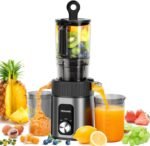 Zeng Cold Press Juicer – Quiet & Powerful 60 RPM Slow Masticating Juicers with 4.35" Large Feed Chute, Easy To Clean Juice Extractor Machines High Juice Yield for Whole Vegetables & Fruits - Image 2