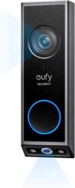 eufy Security Video Doorbell E340, 2K Full HD Dual Cameras & Head-to-Toe View, Doorbell Camera Wireless & Wired, Delivery Guard, Color Night Vision, Two-Way Talk, Motion Detection, No Monthly Fee - Image 2