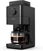 10 Cup Coffee Maker with Grinder Built in, Automatic Grind and Brew Coffee Machine with Glass carafe, Reusable Filter, Auto shut off, Warming plate, for Home Offices or Large Families, Black - Image 2