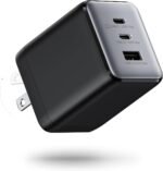 100W USB C Charger Block, 3-Port Compact Foldable Power Adapter USB Wall Charger for MacBook Pro/Air, Dell XPS, iPad Pro, iPhone Series, Galaxy S25/S24, and More (Black) - Image 2
