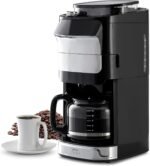 12-Cup Digital Drip Coffee Maker with Built-In Burr Grinder | Programmable Coffee Machine | Reusable Filter and Refillable Water Tank | Warming Plate with Glass Coffee Pot - Image 2