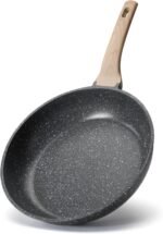 12 inch Nonstick Frying Pan Skillet, Non Stick Granite Fry Pans, Omelette Pan, Egg Frying Pan with Heat-Resistant Handle, Requires Installation, PFOA Free Chef's Pan, Induction Compatible - Image 2