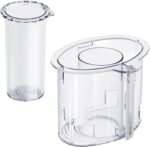 14-cup Large Pusher DLC-2014PT1 and Small Pusher DLC-2014SPT1-1, Compatible 4 Locking Tabs DLC-005AGTXT1 Bowl and DFP-14NWBCT1X Cover, Food Processor Parts Replacement Fits DFP-14 DLC-2014 - Image 2