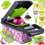 14-in-1 Vegetable Chopper with Container & Interchangeable Blades – Veggie & Onion Chopper, Food Dicer, Mandoline Slicer for Kitchen, Vegetable Slicer for Fast Meal Prep - Image 2