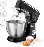 1500W 8.45QT Stand Mixer, 6-Speed Electric Dough Mixer with Whisk, Dough Hook & Beater, Large Capacity Kitchen Mixer for Baking Bread, Cakes, Salad and Cookies (Black) - Image 2