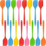 16 Piece 11 Inch Silicone Spatula Set Rubber Spatula Heat Resistant Seamless One Piece Design Non-stick Flexible Scrapers Baking Mixing Tool Dishwasher Safe, 6 Colors - Image 2